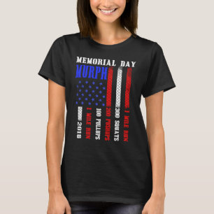 Murph 2021 Memorial Day Workout Patriotic WOD Memo T-Shirt