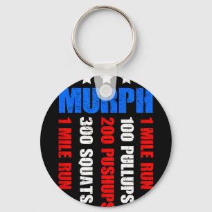 Murph 2021 memorial day workout patriotic wod Murp Key Ring