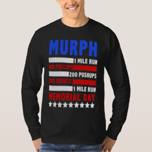 Murph 2021 Memorial Day Workout Patriotic WOD T-Shirt