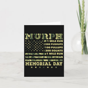 Murph 2021 Workout Challenge American Memorial Card