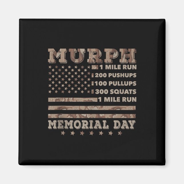 Murph 2021 Workout Challenge American Memorial Magnet (Front)
