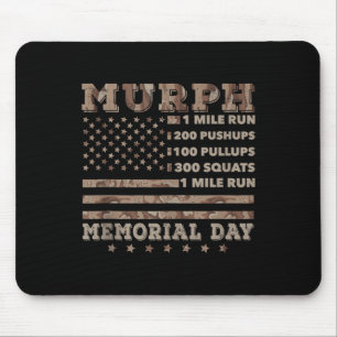 Murph 2021 Workout Challenge American Memorial Mouse Pad