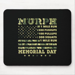 Murph 2021 Workout Challenge American Memorial Mouse Pad
