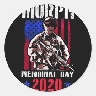 Murph 2023 workout challenge american memorial day classic round sticker