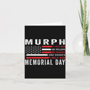 Murph challenge american memorial day workout gym card