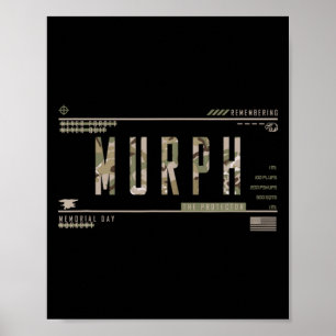 Murph memorial day workout wod military wor Murph Poster
