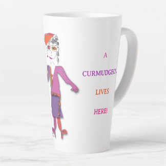 'Murphy' - A Curmudgeon Lives Here Latte Mug