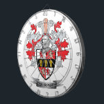 Murphy Coat of Arms Dartboard<br><div class="desc">Get your Murphy surname family crest or coat of arms printed on all these inexpensive gifts.  Irish Murphy Family Crest and Murphy Coat of Arms</div>