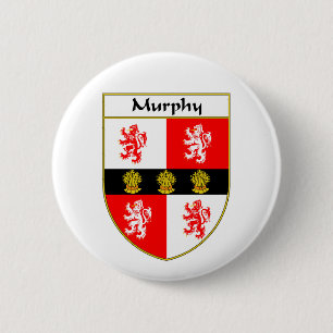 Murphy Coat of Arms/Family Crest 6 Cm Round Badge