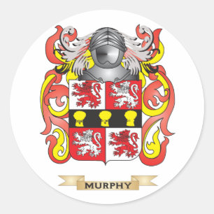 Murphy Coat of Arms (Family Crest) Classic Round Sticker