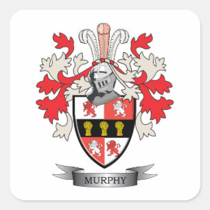 Murphy-Coat-of-Arms Square Sticker