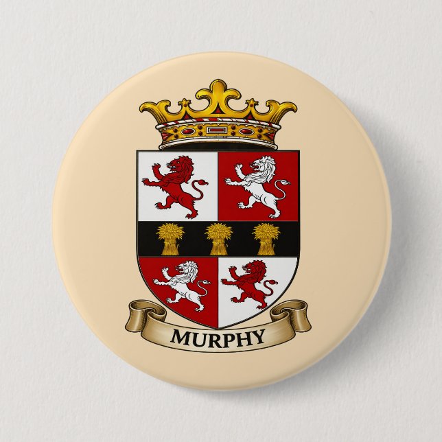 Murphy Family Coat of Arms Button (Front)