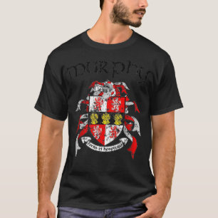 Murphy Family Crest Coat of Arms Surname Gifts  T-Shirt