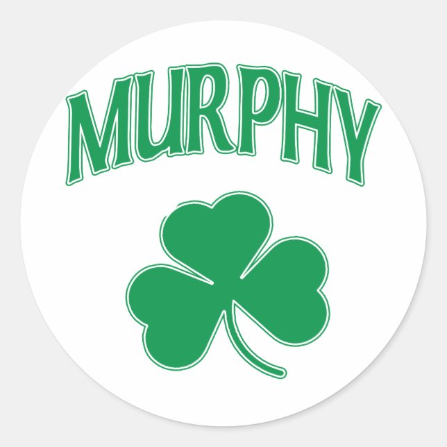 Murphy Irish Classic Round Sticker (Front)