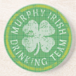 Murphy Irish Drinking Team Coaster
