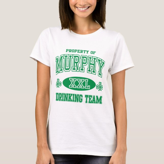 Murphy Irish Drinking Team T-Shirt (Front)