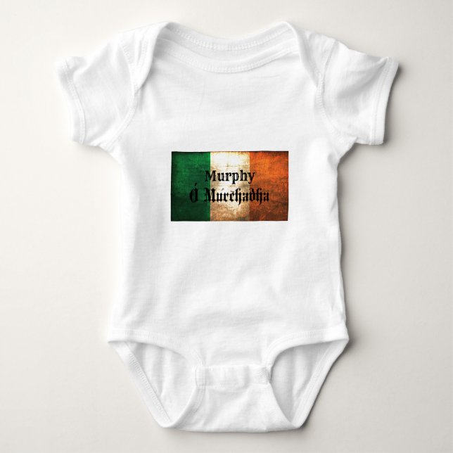 Murphy Irish Flag Baby Bodysuit (Front)