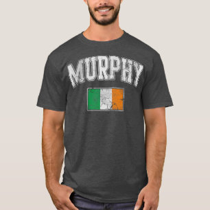 Murphy Irish Flag Ireland St Patricks Day Vintage T-Shirt