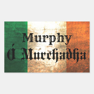 Murphy Irish Flag Rectangular Sticker