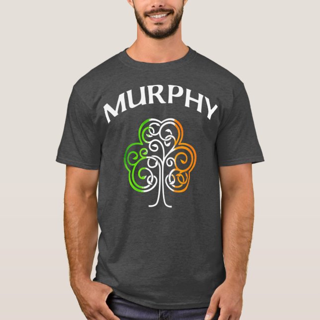 Murphy  Irish Shamrock St Patricks Day T-Shirt (Front)