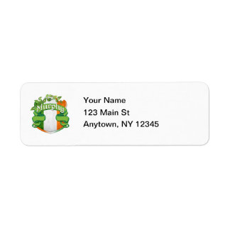 Murphy Irish Shield Return Address Label