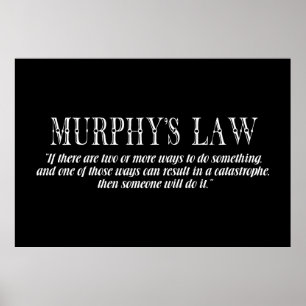 Murphy’s law poster
