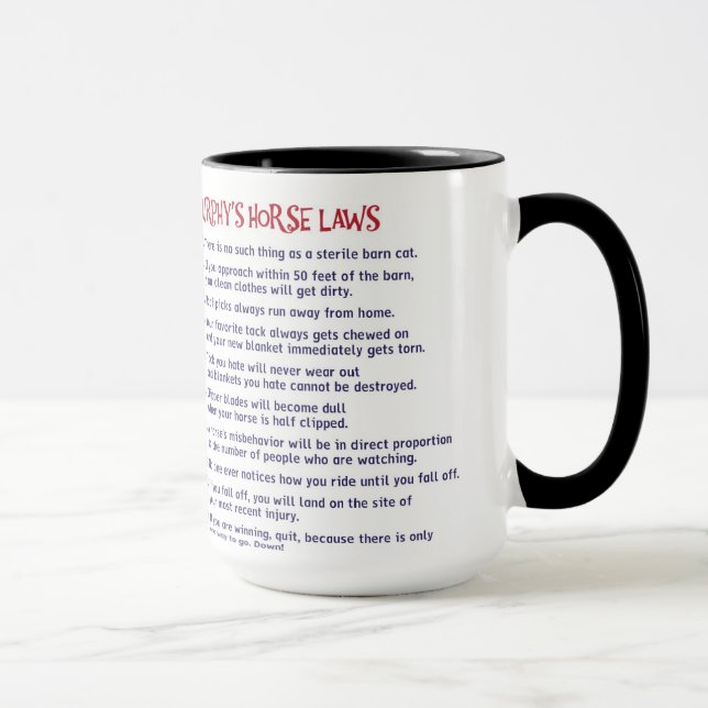 Murphy's Law Chestnut Mug (Right)