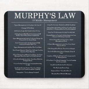 Murphys Laws of Middle Management Mouse Pad