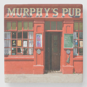 Murphy's Pub, Dingle, Irish Pub Coasters. Stone Coaster