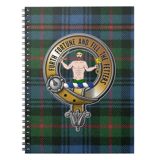 Murray Atholl Tartan & Badge Notebook (Front)