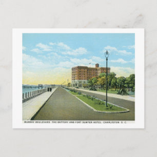Murray Boulevard, Charleston, SC Vintage Postcard