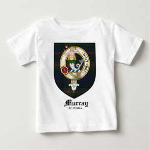 Murray Clan Crest Badge Tartan Baby T-Shirt