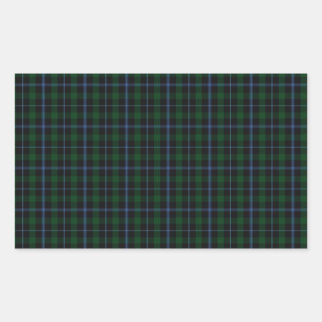 Murray Clan Tartan Rectangular Sticker (Front)