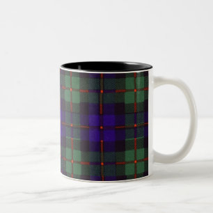 Murray clan tartan scottish plaid Two-Tone coffee mug
