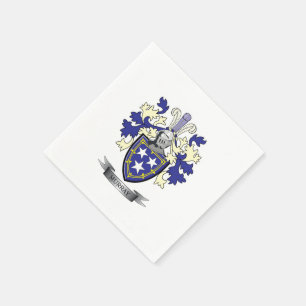Murray Family Crest Coat of Arms Napkin