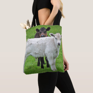 Murray Grey Calves (Typical Rural Scene Of King) Tote Bag