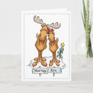 Murray Kris Moose Holiday Humour Card