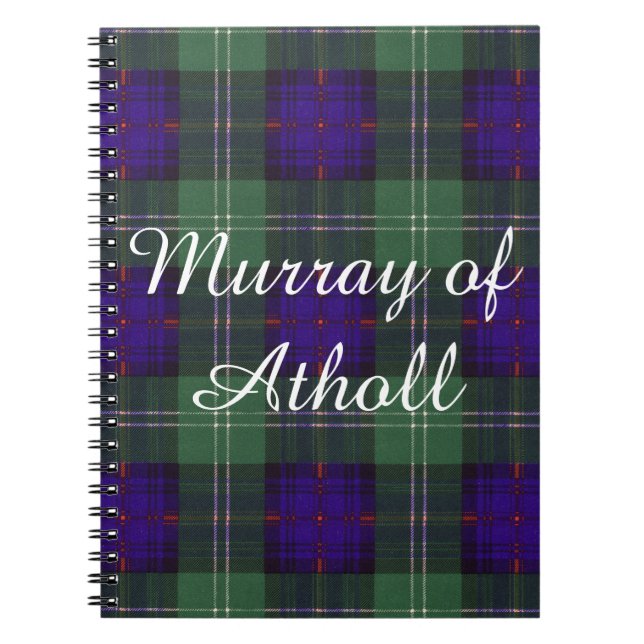 Murray of Atholl clan Plaid Scottish kilt tartan Notebook (Front)
