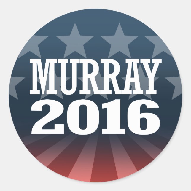 Murray - Patty Murray 2016 Classic Round Sticker (Front)