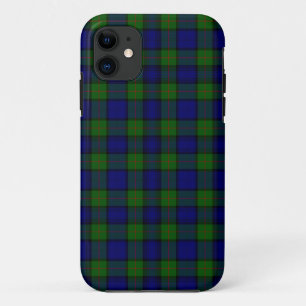 Murray tartan blue green plaid iPhone 11 case