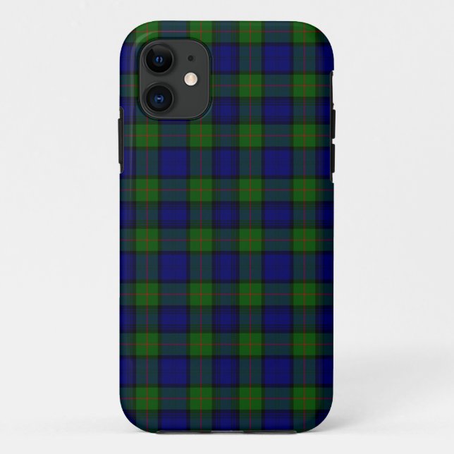 Murray tartan blue green plaid Case-Mate iPhone case (Back)