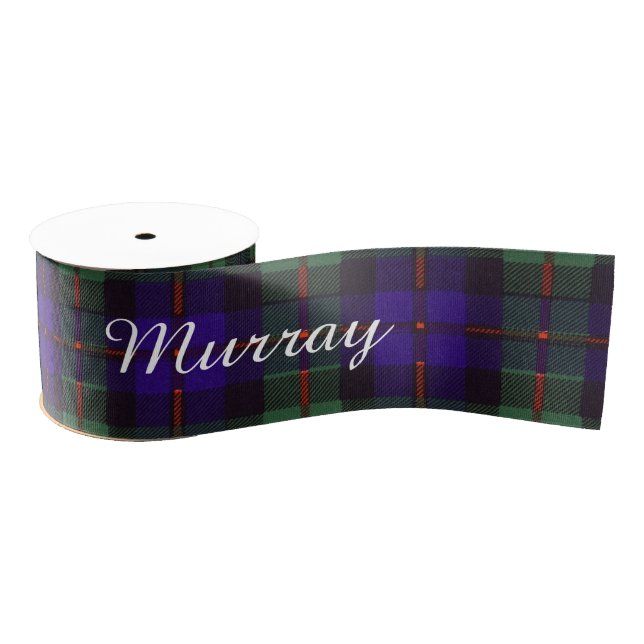 Murray tartan scottish plaid grosgrain ribbon (Spool)