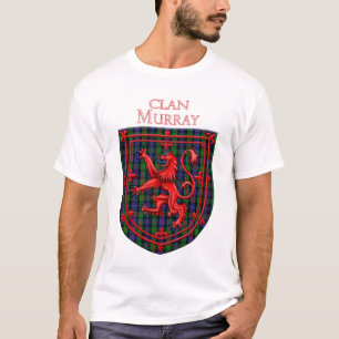 Murray Tartan Scottish Plaid Lion Rampant T-Shirt
