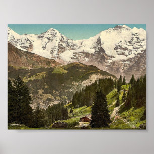 Murren, Grutschalp, I, Eiger, Monch and Jungfrau, Poster