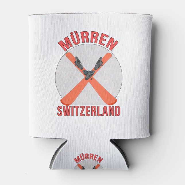 Mürren, Switzerland Can Cooler (Front)