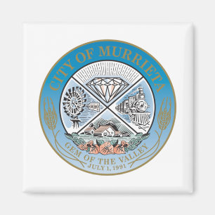 Murrieta (California) City Seal Magnet