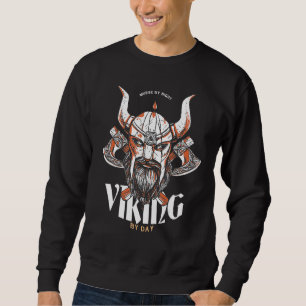 Murse Lifesavers Male Nurse Murse By Night Viking  Sweatshirt