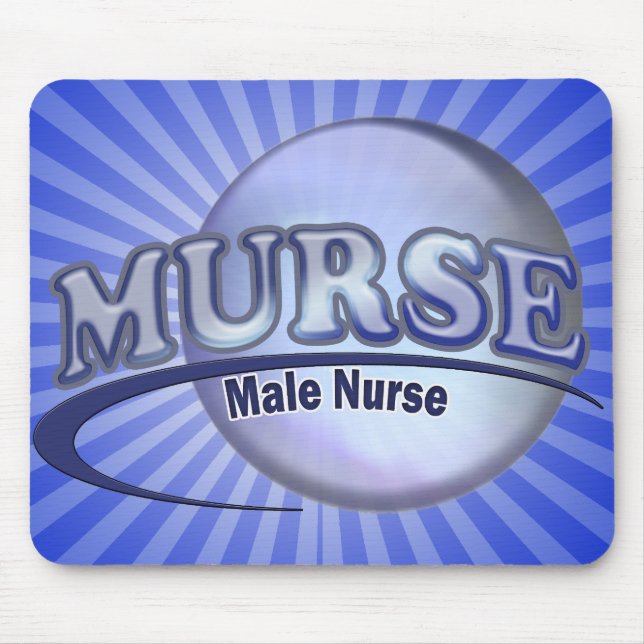 MURSE LOGO (MALE NURSE) MOUSE PAD (Front)