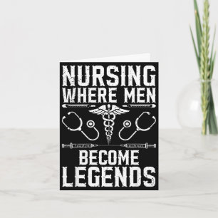 Murse male nurse student man nurses murse rn card
