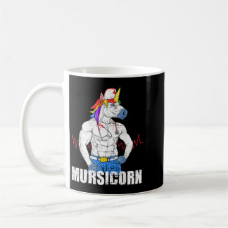 Mursicorn The Murse Male Nurse Unicorn For Men Coffee Mug
